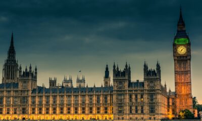 westminster abbey and big ben at night london united kingdom